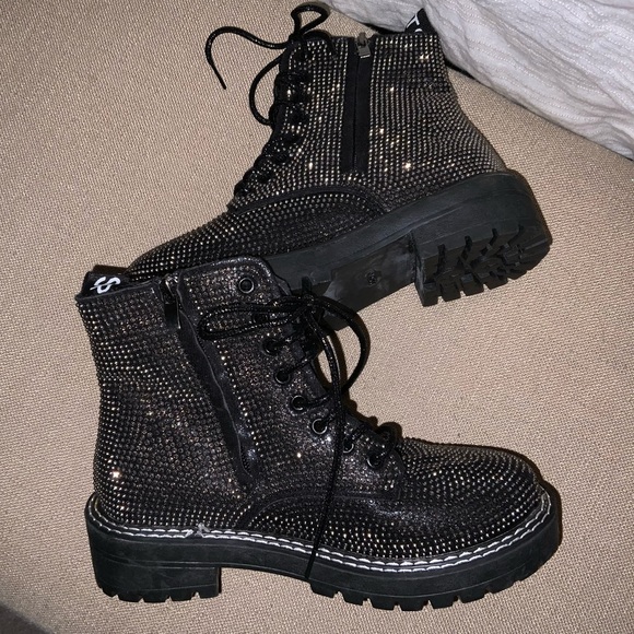 RTSP Other - Girls Sparkle Combat Boot